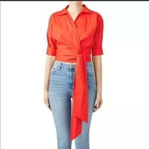Habitual Red Wrap shirt XL
